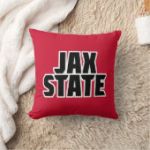 ジャクソンビル州立大学 JAX STATE 太字テキスト クッション (ブランケット)