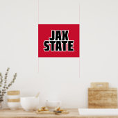 ジャクソンビル州立大学 JAX STATE 太字テキスト ポスター (キッチン)