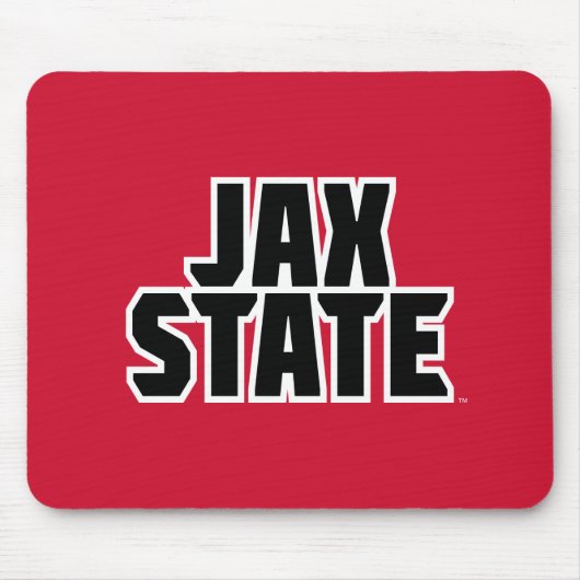 ジャクソンビル州立大学 JAX STATE 太字テキスト マウスパッド (正面)