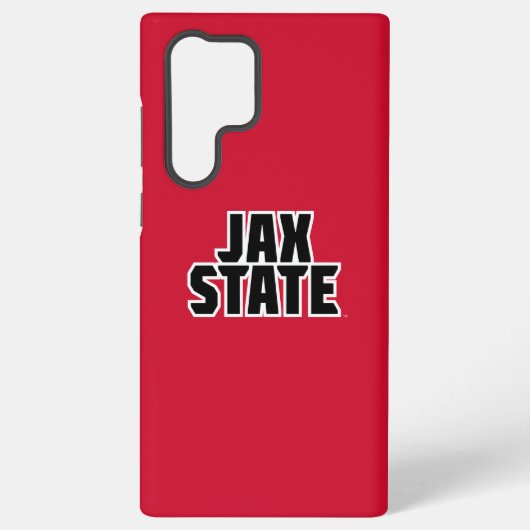 ジャクソンビル州立大学 JAX STATE 太字テキスト SAMSUNG GALAXYケース (裏面)