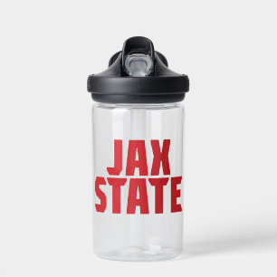 ジャクソンビル州立大学 JAX STATE 太字レッド ウォーターボトル