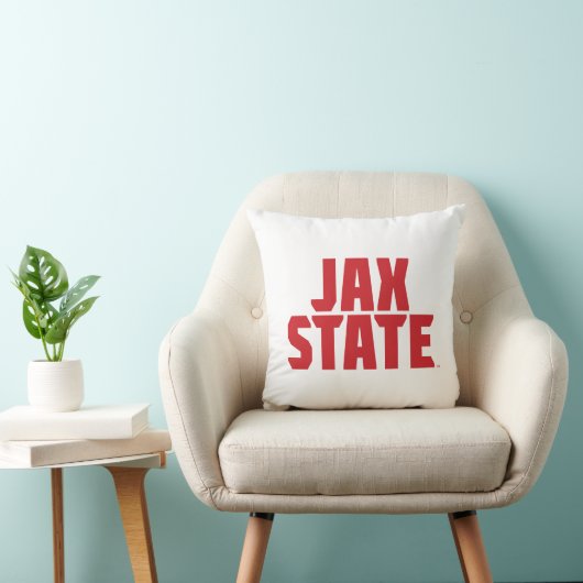 ジャクソンビル州立大学 JAX STATE 太字レッド クッション (椅子)