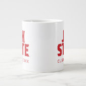 ジャクソンビル州立大学 JAX STATE 太字レッド ジャンボコーヒーマグカップ (正面)