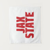 ジャクソンビル州立大学 JAX STATE 太字レッド タペストリー (正面)