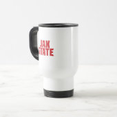 ジャクソンビル州立大学 JAX STATE 太字レッド トラベルマグ (正面左)