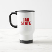 ジャクソンビル州立大学 JAX STATE 太字レッド トラベルマグ (左)
