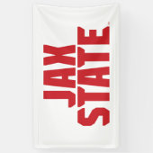 ジャクソンビル州立大学 JAX STATE 太字レッド 横断幕 (縦)