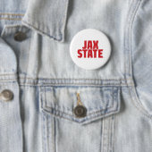 ジャクソンビル州立大学 JAX STATE 太字レッド 缶バッジ (インサイチュ)