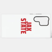 ジャクソンビル州立大学 JAX STATE 太字レッド SAMSUNG GALAXYケース (裏面横)