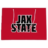 ジャクソンビル州立大学 JAX STATE 太文字 ラージペーパーバッグ (正面)