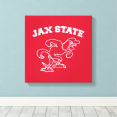 ジャクソンビル州立大学 JAX State Gamecocks キャンバスプリント (インサイチュ (ウッドフロア))