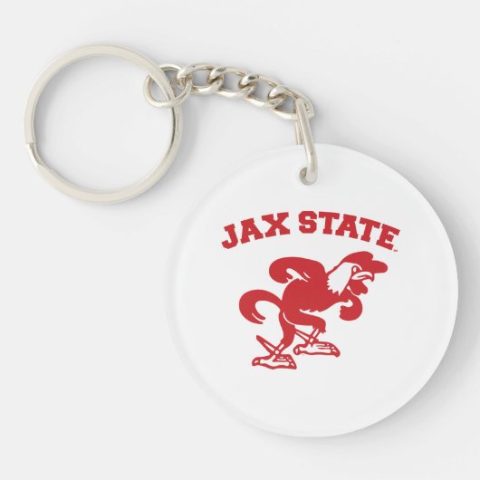 ジャクソンビル州立大学 JAX State Gamecocks キーホルダー (正面)