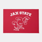 ジャクソンビル州立大学 JAX State Gamecocks ドアマット (正面)