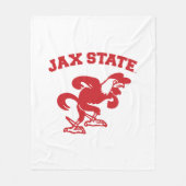 ジャクソンビル州立大学 JAX State Gamecocks フリースブランケット (正面)