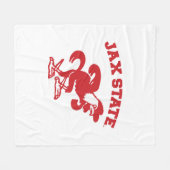 ジャクソンビル州立大学 JAX State Gamecocks フリースブランケット (正面(横))