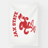 ジャクソンビル州立大学 JAX State Gamecocks 横断幕 (縦)