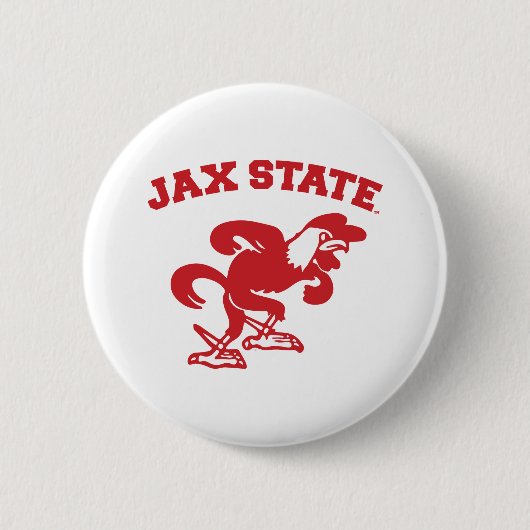 ジャクソンビル州立大学 JAX State Gamecocks 缶バッジ (正面)