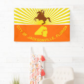 ジャクソンビル市旗フロリダ州統一された州A 横断幕 (インサイチュ)