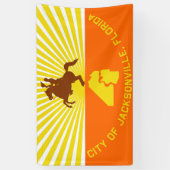 ジャクソンビル市旗フロリダ州統一された州A 横断幕 (縦)