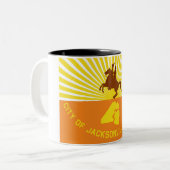 ジャクソンビル市旗 ツートーンマグカップ (正面左)