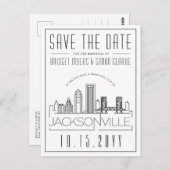 ジャクソンビル結婚ズ | Skyline日付を保存 ポストカード (正面/裏面)