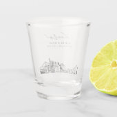 ジャクソンビル ウェディング フェイバー チェアーズ ショット グラス (裏面)