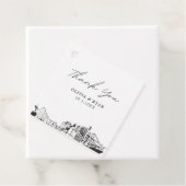 ジャクソンビル スケッチ ウェディング モダン ギフトタグ フェイバータグ (インサイチュ)