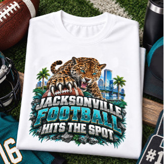 ジャクソンビル フットボールがお好みのスポット ファン Tシャツ