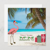 ジャクソンビル、フロリダからクリスマスプレゼント シーズンカード (正面/裏面)