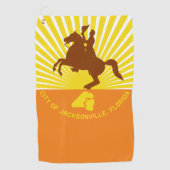 ジャクソンビル（フロリダ州）市旗 ゴルフタオル (正面)