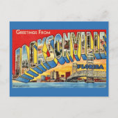 ジャクソンビル フロリダ州 挨拶 ポストカード (正面)