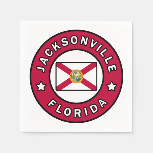 ジャクソンビル・フロリダ スタンダードカクテルナプキン (正面)