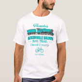ジャクソンビルBaldwin Rail Trail(RT2) Tシャツ (正面)