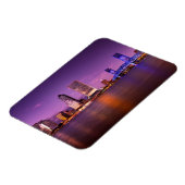 ジャクソンビルFlorida Skyline at Night マグネット (左側)