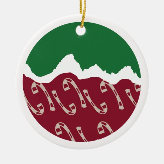 ジャクソンホールのクリスマス セラミックオーナメント (正面)