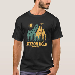 ジャクソンホールマウンテンズワイオミンハイキングアウトドアヴィン Tシャツ