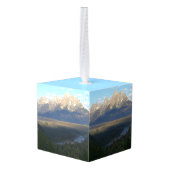 ジャクソンホールマウンテンズ（グランドテトンナショナルパーク） キューブオーナメント (裏面アングル)