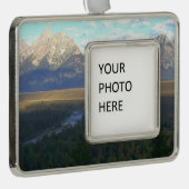 ジャクソンホールマウンテンズ(グランドテトンナショナルパーク) シルバープレートフレームオーナメント (右)
