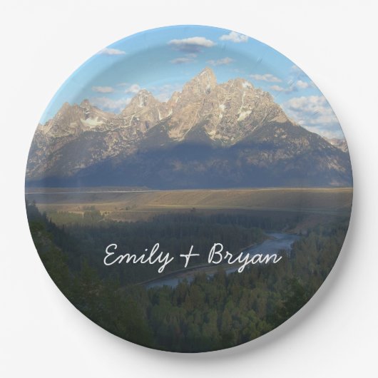 ジャクソンホールマウンテンズ（グランドテトンナショナルパーク） ペーパープレート (正面)