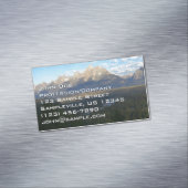 ジャクソンホールマウンテンズ（グランドテトンナショナルパーク） マグネット名刺 (インサイチュ)