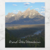 ジャクソンホールマウンテンズ（グランドテトンナショナルパーク） ワインラベル (シングルラベル)