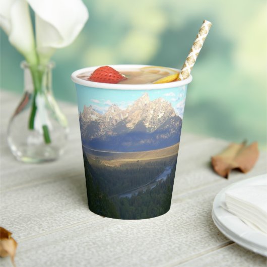 ジャクソンホールマウンテンズ（グランドテトンナショナルパーク） 紙コップ (インサイチュ)