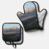 ジャクソンホールマウンテンズ（グランドテトンナショナルパーク） 鍋つかみ&鍋敷きセット (正面/裏面)