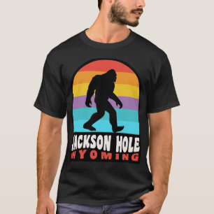 ジャクソンホールワイオミングレトロサンセット Tシャツ