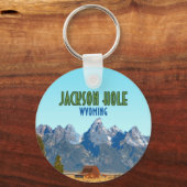 ジャクソンホールワイオミングヴィンテージ キーホルダー (正面)