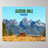 ジャクソンホールワイオミングヴィンテージ ポスター (正面)