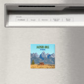 ジャクソンホールワイオミングヴィンテージ マグネット (インサイチュ (食洗機))