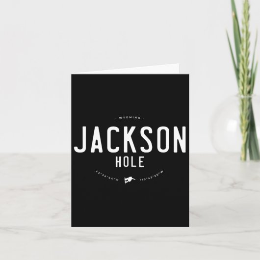 ジャクソンホールワイオミング動揺してグラフィックヴィンテージSn カード (正面)