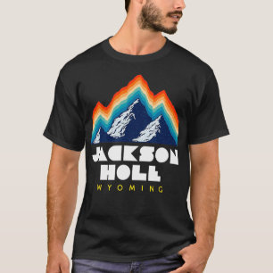 ジャクソンホールワイオミングUSAスキーリゾート1980sレトロSh Tシャツ