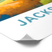 ジャクソンホールワイオミントラベルプリント ポスター (角)